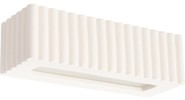 Sollux SL.1885 - Aplica de perete RIGATA 1xE27/15W/230V ceramică/alb