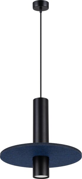 Sollux SL.1884 - Lampă suspendată PELTA pe cablu, 1xGU10/10W/230V, negru/albastru