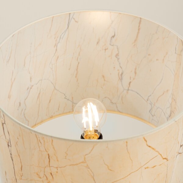 Lampă de podea NEVIA Sollux SL.1854 1xE27/15W/230V marmură/bej