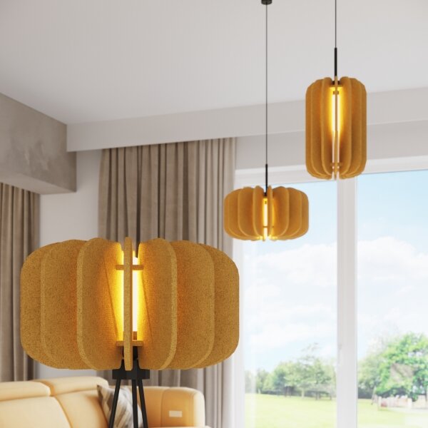 Sollux SL.1864 - Lampadar MULA 1xE27/15W/230V galben