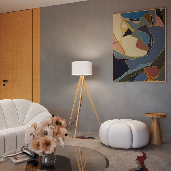 Lampadar NATT Sollux SL.1908, 1xE27/15W/230V, alb