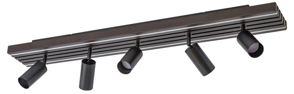 Plafoniere Lucande, Tiron, reglabil, Lemn, Camera de zi, Lemn, Modern