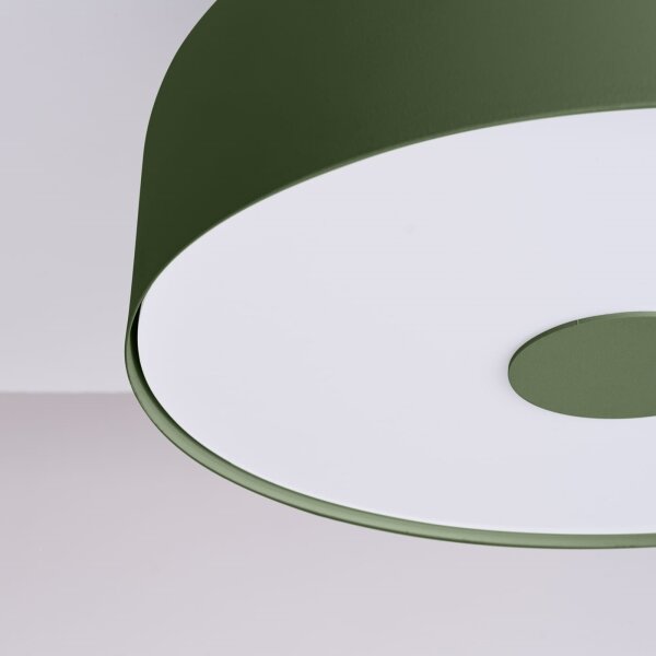 Sollux SL.1680 - Plafonieră OMIQ 4xE27/15W/230V, diametru 30 cm, verde