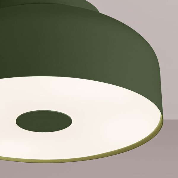 Sollux SL.1680 - Plafonieră OMIQ 4xE27/15W/230V, diametru 30 cm, verde