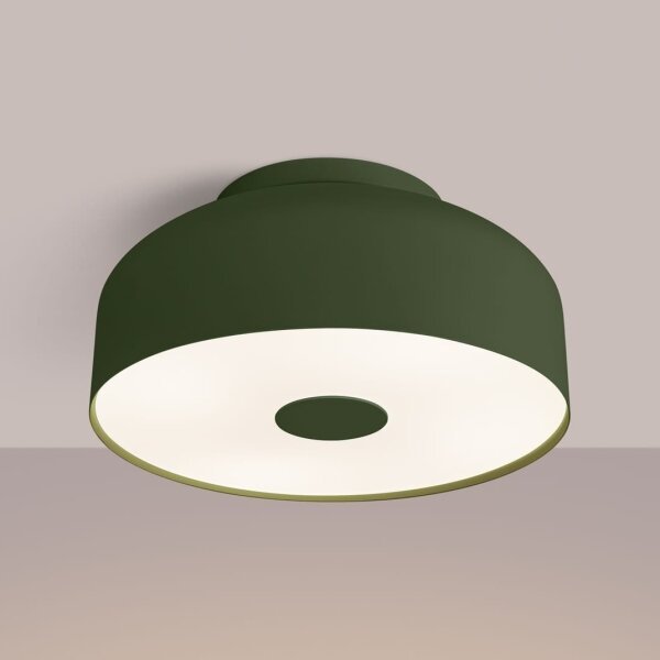 Sollux SL.1680 - Plafonieră OMIQ 4xE27/15W/230V, diametru 30 cm, verde