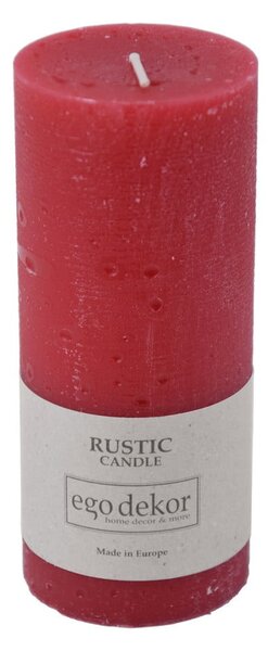 Lumânare Rustic candles by Ego dekor Rust, durată ardere 58 h, roșu