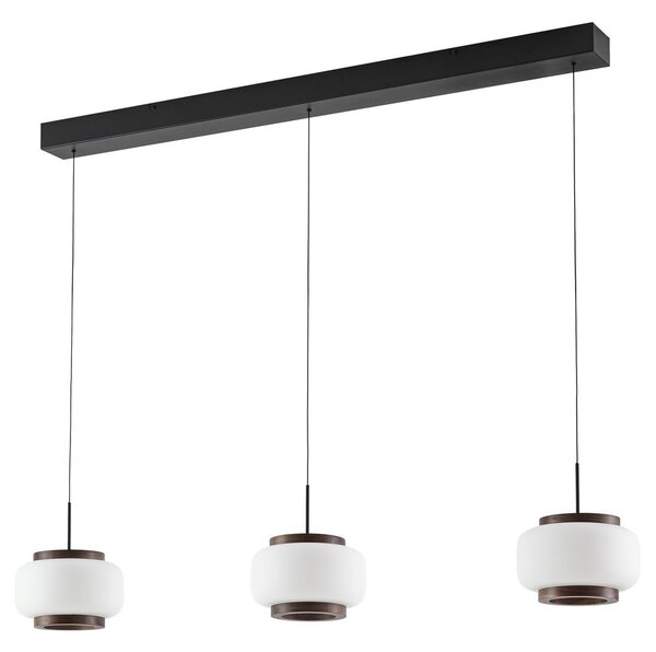 Lustră Pendul Quitani, Shiro, reglabil, Alb, Camera de zi, Sticlă, Design