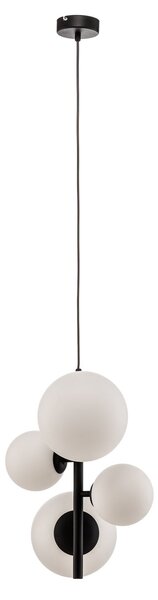 Lustră Pendul ALDEX, Dione, reglabil, Negru, Camera de zi, Sticlă, Modern