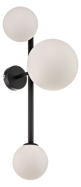 Lampă de perete ALDEX, Dione, reglabil, Negru, Camera de zi, Sticlă, Modern