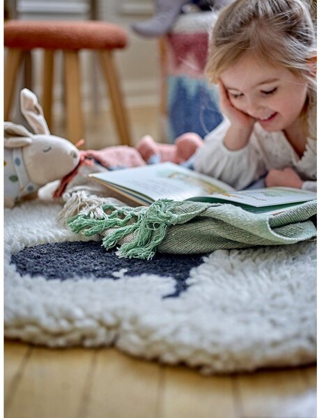 Covor pentru copii alb din lână ø 84 cm Dolly – Bloomingville Mini