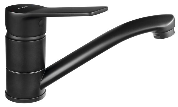 Aqualine Aqualine, baterie lavoar SINTRA cu gură pivotantă, negru mat, SX001B