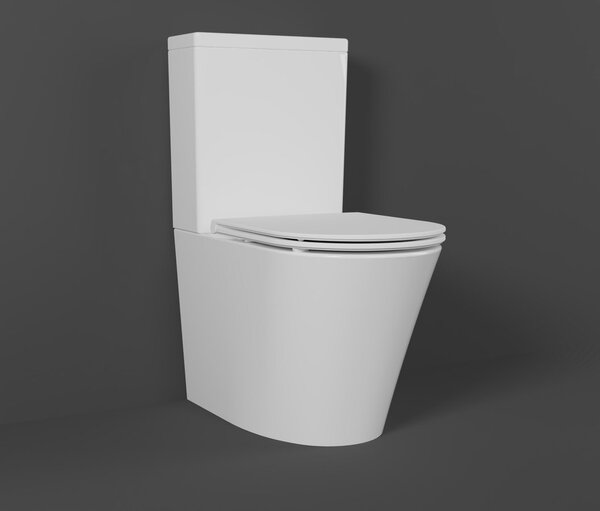 Bruckner Bruckner, Vas combinat WC DARIO RIMLESS cu rezervor, scurgere inferioară/posterioară, alb, 201.428.4