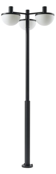 Lămpi de exterior Lucande, Toras, reglabil, Negru, Aluminiu, Modern