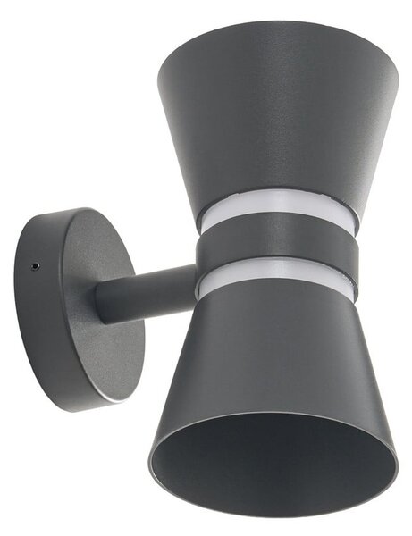 Lămpi de exterior Lucande, Meravi, Negru, Aluminiu, Modern