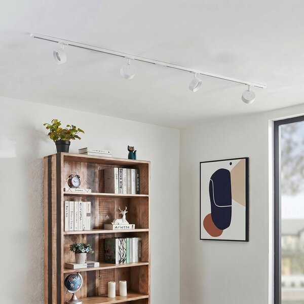 Plafoniere Lindby, Linaro, Alb, Studiu / Birou, Metal, Modern