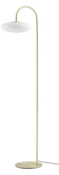 Lampadar Lucande, Tenebra, reglabil, Auriu / Alamă, Camera de zi, Alamă, Modern