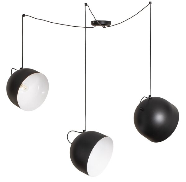 Lustră Pendul ALDEX, Pepe, reglabil, Negru, Camera de zi, Metal, Modern