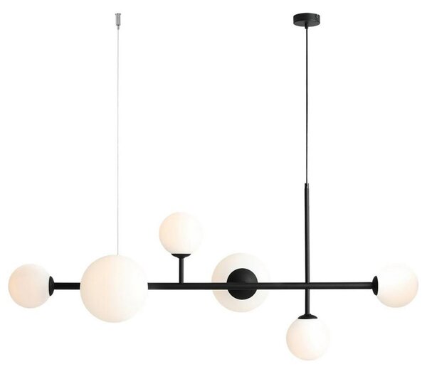 Lustră Pendul ALDEX, Dione, reglabil, Negru, Camera de zi, Metal, Modern