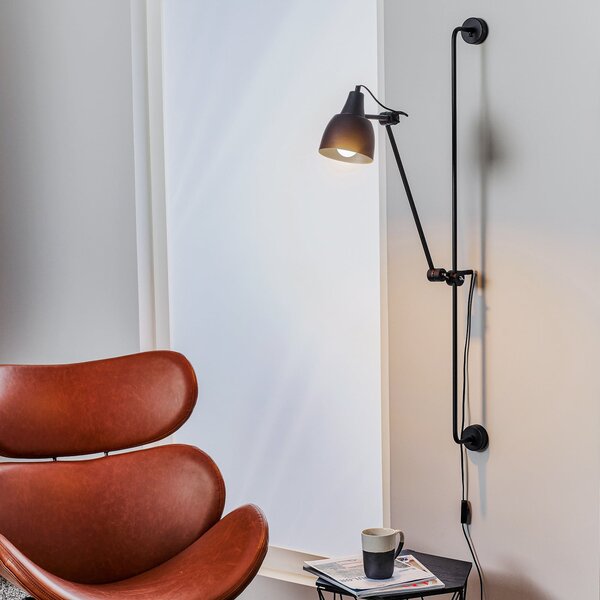 Lampă de perete ALDEX, 997, Negru, Camera de zi, Metal, Modern