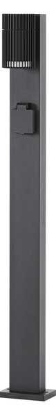Lămpi de exterior Lindby, Enerio, reglabil, Negru, Aluminiu, Modern