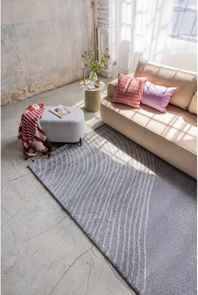 Canapea gri extensibilă cu tapițerie din țesătură bouclé 247 cm Quinoa – Bonami Selection
