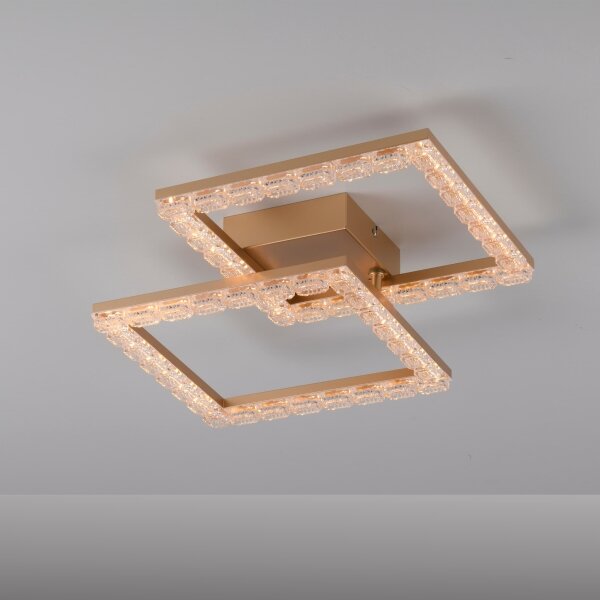 JUST LIGHT. 14732-60 - LED Plafonier GLITRA LED/17,5W/230V auriu