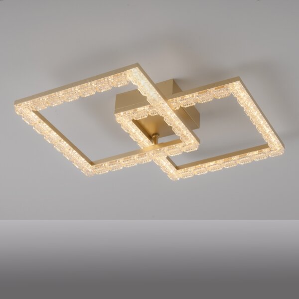 JUST LIGHT. 14732-60 - LED Plafonier GLITRA LED/17,5W/230V auriu