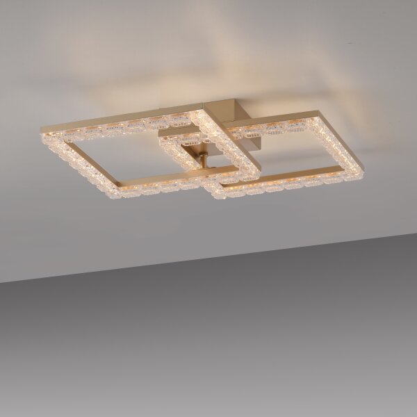 JUST LIGHT. 14732-60 - LED Plafonier GLITRA LED/17,5W/230V auriu