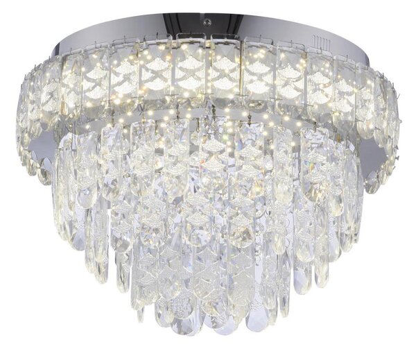 JUST LIGHT. 15092-17 - Plafonieră LED KULUNKA LED/33W/230V crom lucios