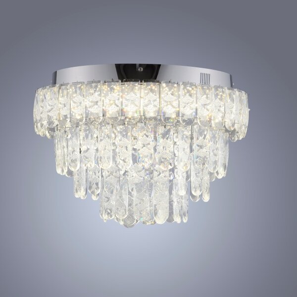 JUST LIGHT. 15092-17 - Plafonieră LED KULUNKA LED/33W/230V crom lucios