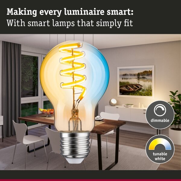 Bec LED dimabil FILAMENT E27/7,5W/230V 2200-5500K - Paulmann 29155