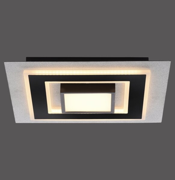 JUST LIGHT. 14439-21 - LED Plafonieră CICHIO LED/18,5W/230V + LED/9W neagră