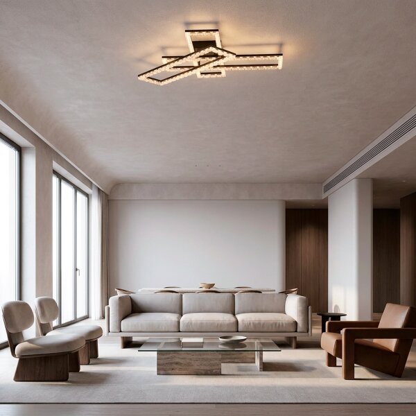JUST LIGHT. 14733-18 - plafonieră LED GLITRA LED/35W/230V neagră
