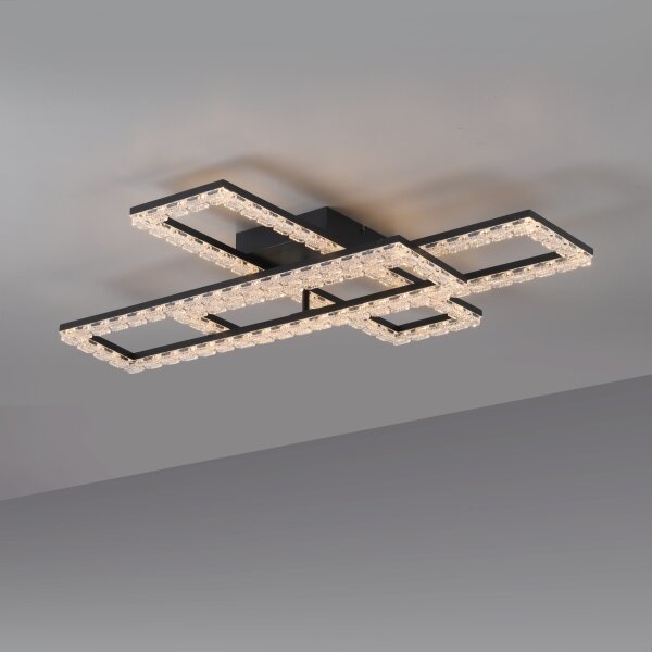 JUST LIGHT. 14733-18 - plafonieră LED GLITRA LED/35W/230V neagră