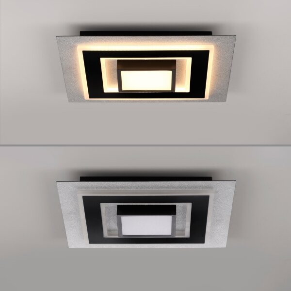 JUST LIGHT. 14439-21 - LED Plafonieră CICHIO LED/18,5W/230V + LED/9W neagră