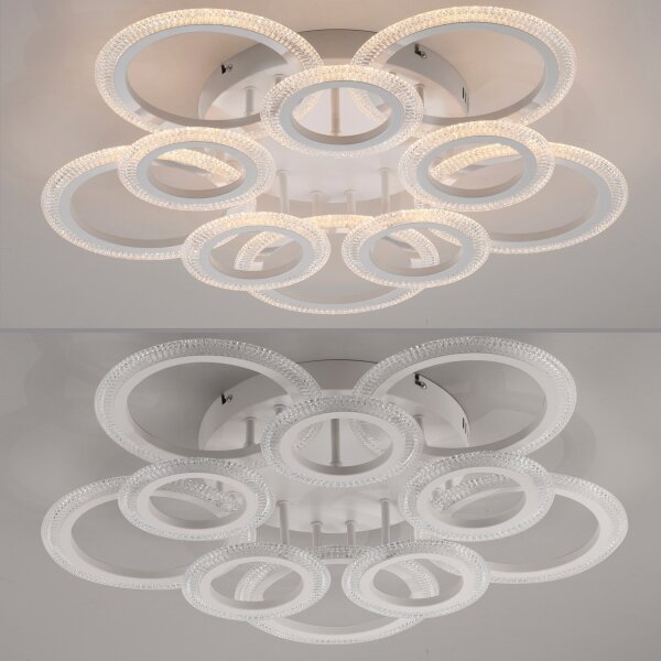 JUST LIGHT. 15268-16 - Plafonieră LED CRYSTALLO LED/48,5W/230V albă