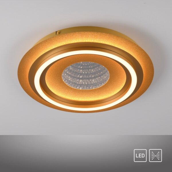 JUST LIGHT. 15089-60 - Plafonieră LED CICHIO LED/36W/230V aurie