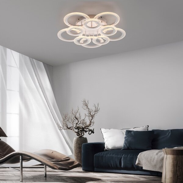 JUST LIGHT. 15268-16 - Plafonieră LED CRYSTALLO LED/48,5W/230V albă