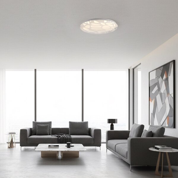 JUST LIGHT. 14009-16 - Plafonieră LED dimerizabilă ART PLAFO LED/20W/230V albă + telecomandă