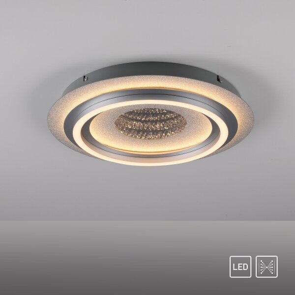 JUST LIGHT. 15089-21 - plafonieră LED CICHIO LED/36W/230V crom mat