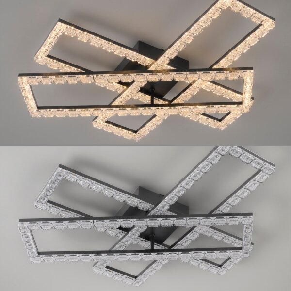 JUST LIGHT. 14733-18 - plafonieră LED GLITRA LED/35W/230V neagră