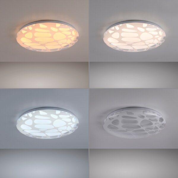 JUST LIGHT. 14009-16 - Plafonieră LED dimerizabilă ART PLAFO LED/20W/230V albă + telecomandă