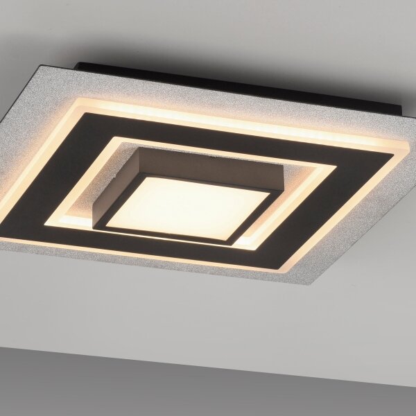 JUST LIGHT. 14439-21 - LED Plafonieră CICHIO LED/18,5W/230V + LED/9W neagră