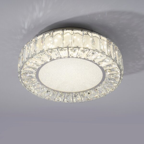 JUST LIGHT. 15221-17 - Plafonieră LED KULUNKA LED/32W/230V crom