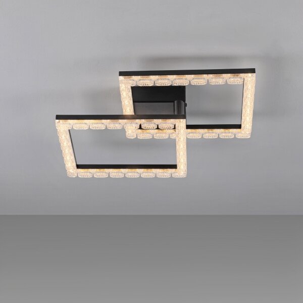 JUST LIGHT. 14732-18 - Plafonieră LED GLITRA LED/17,5W/230V neagră