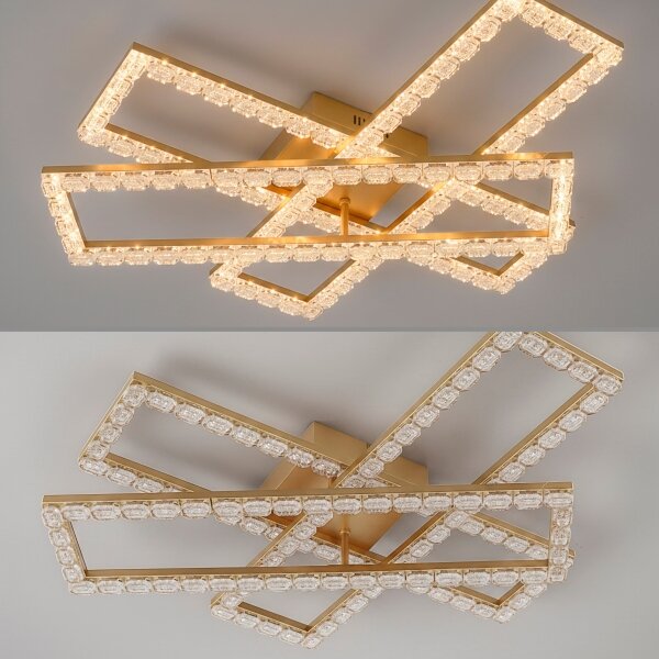 JUST LIGHT. 14733-60 - Plafonieră LED GLITRA LED/35W/230V aurie