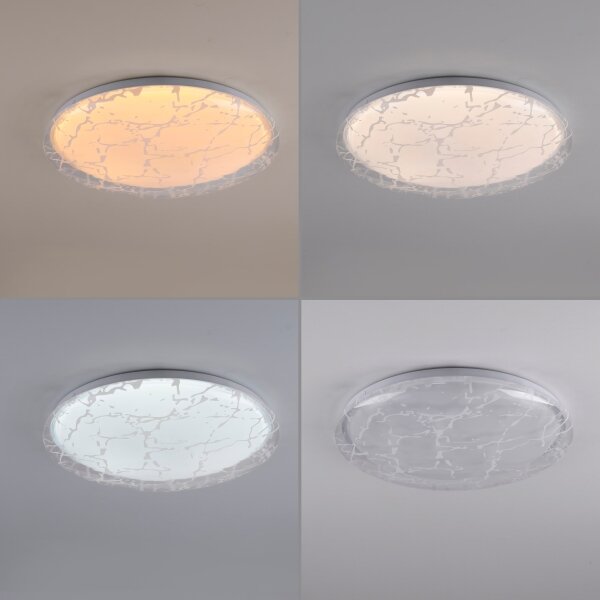 JUST LIGHT. 14008-16 - Plafonieră LED dimerizabilă ART PLAFO LED/20W/230V albă + telecomandă