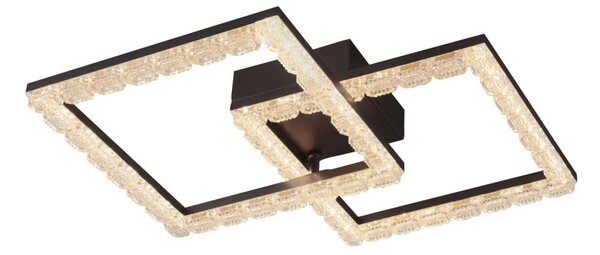 JUST LIGHT. 14732-18 - Plafonieră LED GLITRA LED/17,5W/230V neagră