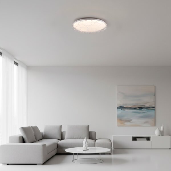 JUST LIGHT. 14008-16 - Plafonieră LED dimerizabilă ART PLAFO LED/20W/230V albă + telecomandă