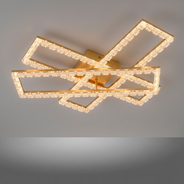 JUST LIGHT. 14733-60 - Plafonieră LED GLITRA LED/35W/230V aurie